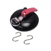 Gancho de Ventosa de Vacío - Extra Grande de 13 cm Gancho de Succión Fuerte con 2 Ganchos en S, Fácil Operación de un Solo Botón, Sin Taladrar - Montaje en Pared Resistente para Vidrio, Azulejo, Baño, Cocina, Ventana