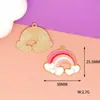 Acessórios DIY Dia dos Namorados Arco-Íris do Amor Liga de Zinco Decorações de Bolsa com Gotejamento de Óleo Pingente Misto Pingente de Rosa