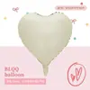 Globo de Foil de Aluminio en Forma de Corazón de 18 Pulgadas Color Único Decoración de San Valentín Decoración de Habitación de Boda Venta al por Mayor