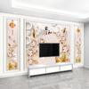 Armonía en el Hogar Trae Prosperidad Papel Tapiz Decorativo para Pared de Fondo de TV Mural Decorativo Tela de Pared 3D Sin Costuras Cubierta de Pared para TV de Sala de Estar 8D