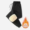 Pantalones de Felpa para Hombre para Dropshipping Transfronterizo, Nuevos Pantalones Gruesos Impermeables y a Prueba de Viento de Lana de Cordero y Algodón para Otoño e Invierno, Tallas Grandes
