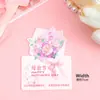 2026 Día de la Madre Feliz Decoración de Pastel Tarjeta de Corazón Acrílico Cadena de Perlas Topper Feliz Día de la Madre
