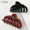 Grampo de Cabelo Wjia Estilo Francês de Acetato Espesso de Alta Qualidade para Mulheres, Grampo Grande para Coques na Parte de Trás da Cabeça, Presilha Tubarão