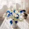 Flor Artificial Lírio Calla Mini PU Aliexpress Flor Artificial Atacado Flor de Segurar Decoração de Casa Mw01501