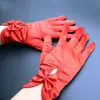 Suministro Directo de Fábrica Ropa de Etiqueta para Bodas Chinas Guantes Rojos para la Novia Novia Xiuhe Accesorios Rojos para Bodas Guantes