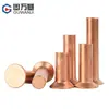 Remaches de Cabeza Avellanada de Cobre Gb869 Tipo Percusión Cabeza Plana Cabeza Cónica Plana Remaches Sólidos Remaches de Cobre M2M3M4M5M6M8