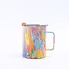 Caneca criativa de aço inoxidável 304 com alça Amazon, caneca portátil, camada dupla, grande capacidade, copo de gelo para cerveja