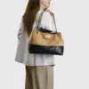 2026 Nuevo Estilo Bloques de Color Gamuza Estilo Chanel Acolchada con Cadena Cuero Mate Bolso de Axila, Bolso de Mano, Bolso de Hombro, Bolso Cruzado Tipo Cubo