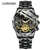 Reloj Longbo Longbo 83719 Venta al por Mayor Reloj de Cuarzo Transfronterizo Cronógrafo de Tres Ojos y Seis Manecillas Reloj Deportivo para Hombre Hombres