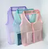Bolso de Mano de Malla Forjada Lirio Manchado, Neceser Ligero, Peluche, Bolso Tote de Hombro de Gasa Mate