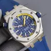 Relógio Masculino Mecânico Totalmente Automático Royal a Oak Série P Tipo Offshore à Prova d'Água com Luminoso