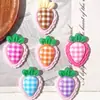 Encaje Tartán Fresas Resina Accesorios DIY Pegamento Crema Llavero Funda de Teléfono Pasador Joyería Materiales Mayoreo