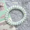 Goma para el pelo de cordón de teléfono de verano Dopamina Simple Versátil Cuerda para coleta de pelo Alta Elasticidad Banda para el pelo Goma para el pelo