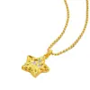 Nuevo Colgante de Estrella de los Deseos Color Dorado Chapado en Cobre Arena Vietnamita Directo del Fabricante Venta al por Mayor para Transmisiones en Vivo Comercio Electrónico