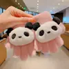 Guantes de otoño e invierno para niños, lindos y cálidos, para niñas y niños, forrados de forro polar, de lana, tejido para bebé, juego de cinco dedos, Invierno