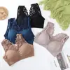 Sujetador de Encaje Fengzhixin Popular con Espalda Descubierta y Cordones, sin Tirantes, sin Aros, Sujetador Anti-Exposición para Chicas