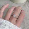 Anillo de Cadena Cuadrado de Diamante de Zircón de Plata Pura S999 para Mujer, Diseño de Nicho de Ins, Lujo Ligero, Sensación de Gama Alta, Elegante Anillo de Diamante Brillante