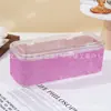 Caixa de Armazenamento de Pincéis de Maquiagem Temu Transfronteiriça com Strass, à Prova de Poeira com Tampa, para Desktop, Esponja de Beleza, Blush, Lápis de Sobrancelha, Cosméticos à Prova de Poeira