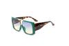 2024 Gafas de Sol de Moda de Montura Cuadrada Grande Unisex para Deportes al Aire Libre
