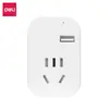 Adaptador Inalámbrico Deli 33626 Enchufe de Carga Rápida USB Adaptador de Viaje Multipaís Cubo Enchufe Adaptador UK