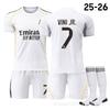 2526 Royal Horse Home Camiseta de Fútbol 7 Pooh 10 Mbappe 8 Barwell C Ronaldo 5 Balinham Conjunto de Camisetas