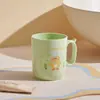 Taza de Plástico para Cepillarse los Dientes de Gran Capacidad para el Hogar al por Mayor, Taza de Enjuague Bucal para Dormitorio de Estudiantes, Taza de Lavar Gruesa con Dibujo de Patito Lulu