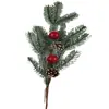 Flor de simulação Arranjo de flores de bagas de Natal Adereços para fotografia de desktop Acessórios de guirlanda Decorações de árvore de Natal Decoração flor de simulação