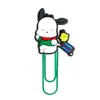 Clip de Papel Grande Sanrio Suministros de Oficina Clip de Papel Creativo Lindo Aguja en Forma de U Dibujos Animados de PVC Marcador de Páginas Colorido