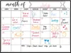 Imán de Nevera Amazon Transfronterizo Tablero de Mensajes Calendario Magnético de Borrado en Seco para Refrigerador Diseño Mensual de Calendario de Cocina Planificador Mensual