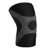 Rodillera de punto de nailon para baloncesto running protector elástico de compresión para pierna rodillera talla grande transpirable antideslizante rodillera de bádminton
