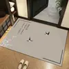 Felpudo Nuevo Estilo para Entrada, Alfombra Absorbente de Agua de Secado Rápido Antideslizante para Baño, Alfombra de Diatomeas Resistente a la Suciedad Estilo Chino Nuevo para Hogar y Cocina