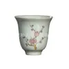 Caneca popular de chá de orquídea feita à mão de Jingdezhen, xícara única de cerâmica para uso doméstico para beber chá pessoal, suporta personalização