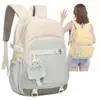 Mochila Transfronteriza para Estudiantes Nuevos Estudiante de Preparatoria Alta Apariencia Chica Bolso de Doble Hombro Reducción de Carga Protección de Columna Estudiante de Secundaria Mochila de Moda