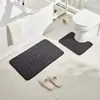 Juego de Alfombrillas de Piso de Coral Polar Transfronterizo Estilo Simple Baño Antideslizante Fácil de Limpiar Baño Absorbente de Agua Alfombrilla de Piso