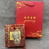 Versión Q Dibujo Animado Mazu Lámina de Oro Madre Santa Celestial Llavero Cadena para Teléfono Correa Colgante Regalo Conmemorativo Creativo Venta al por Mayor