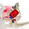 Broche de flor de cristal elegante con incrustaciones de diamantes, accesorio de invierno para mujer, ramillete generoso y sencillo, nuevo alfiler