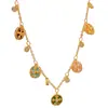 Collar de borlas de brújula cruzada retro de moda estilo francés, elegante y lujoso, versátil y elegante, gargantilla de alta gama al por mayor