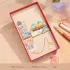 Marcador de página de pintura Metal City Pegatinas para refrigerador Marcador de página hueco personalizado Marcador de página para niños Marcador de página para adultos Caja de regalo creativa