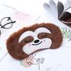 Nuevo antifaz de peluche animal de caricatura lindo unicornio gato antifaz portátil de viaje para sombrear venta al por mayor