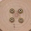 8x 8mm 0,4g multicolor DIY retro liga de zinco acessórios contas com furo pequeno contas espaçadoras contas espaçadoras