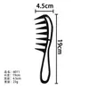 Peine Hueco de Dientes Anchos, Peine de Dientes Espaciados, Peine para Cabello Rizado, Peine para Pelucas para Evitar la Electricidad Estática, Peine de Peluquería, Herramienta Grande para Peinar el Cabello Suave