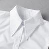 Outono e inverno novo casaco mandarim resistente a rugas camisa curta gola de camisa suéter suéter suéter gola pontuda decorativa camisa gola falsa mulheres estilo coreano combina com tudo