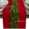 Nuevo camino de mesa navideño transfronterizo, directo del fabricante, mantel con estampado de muñeco de nieve invernal y árbol de Navidad para decoración de restaurante