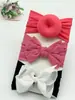Venta caliente banda para el pelo de bebé lazo de nailon accesorios para el pelo de niños calcetines de bola súper suaves juego de tocado ancho Venta al por mayor
