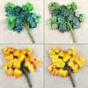 Hojas artificiales de Bodhi y Arce Chino, follaje y ramas falsas laminadas, plantas verdes pastorales, decoración de proyecto de otoño, hojas verdes para paisajismo