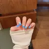 Selección mixta de uñas postizas para pegar manicura francesa ojo de gato manicura de lujo ligero producto terminado pegatinas temperamento blanqueamiento pegatinas de uñas de alta calidad