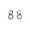 Brincos de Argola Dupla Estilo Coreano Ins Prata Esterlina S925 Original para Mulheres Luxo Acessível Nicho Cravejados com Zircônia Brincos Versáteis Exquisitos