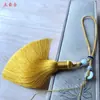 Novo Pingente de Jade DIY Pingente de Franja Pendurado Pingente de Carro Franja de Seda Conjunto de Franjas