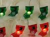 Cordão de Luz Decorativa de Natal LED Transfronteiriço Papai Noel Chapéu Preto Luz Floco de Neve Lanterna Decorativa Cabeça de Veado com Luz Lanterna