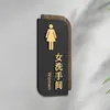Señales Acrílicas para Baños de Hombres y Mujeres, Señales para Puertas de Baños de Hoteles y Restaurantes, Señales de Baño de Doble Cara